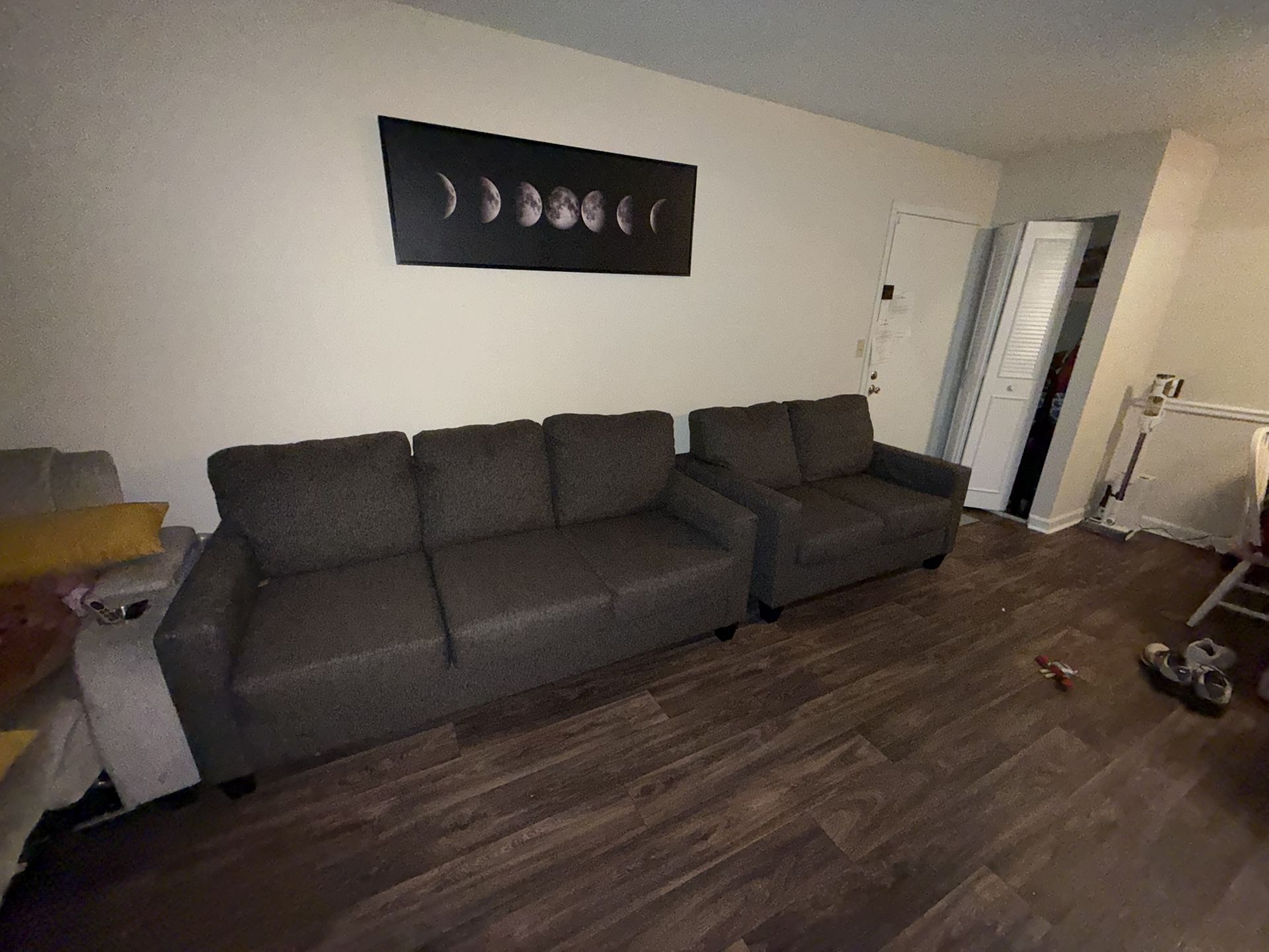 2 Piece Dark Gray Couch