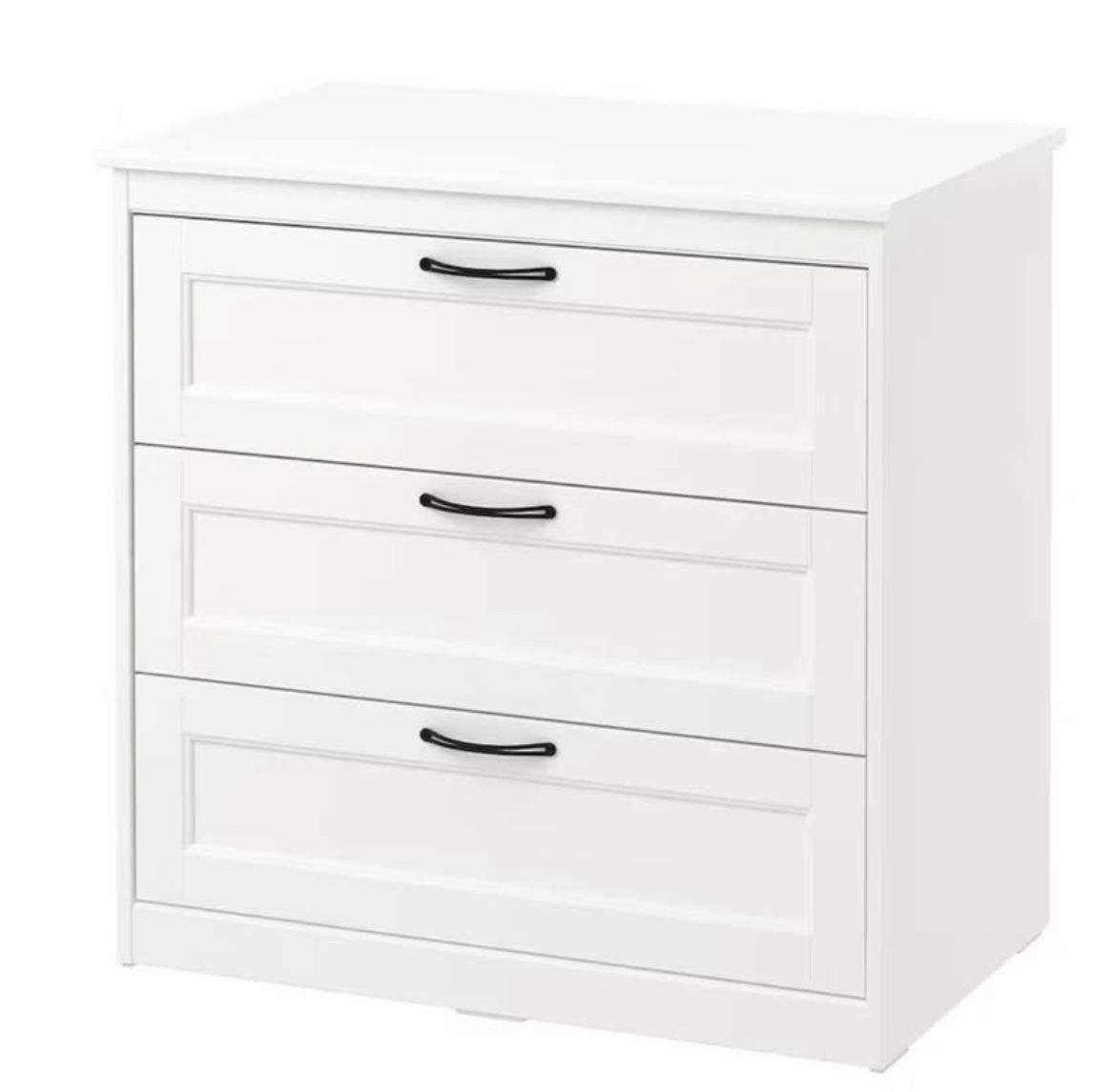 White 3-Drawer Dresser