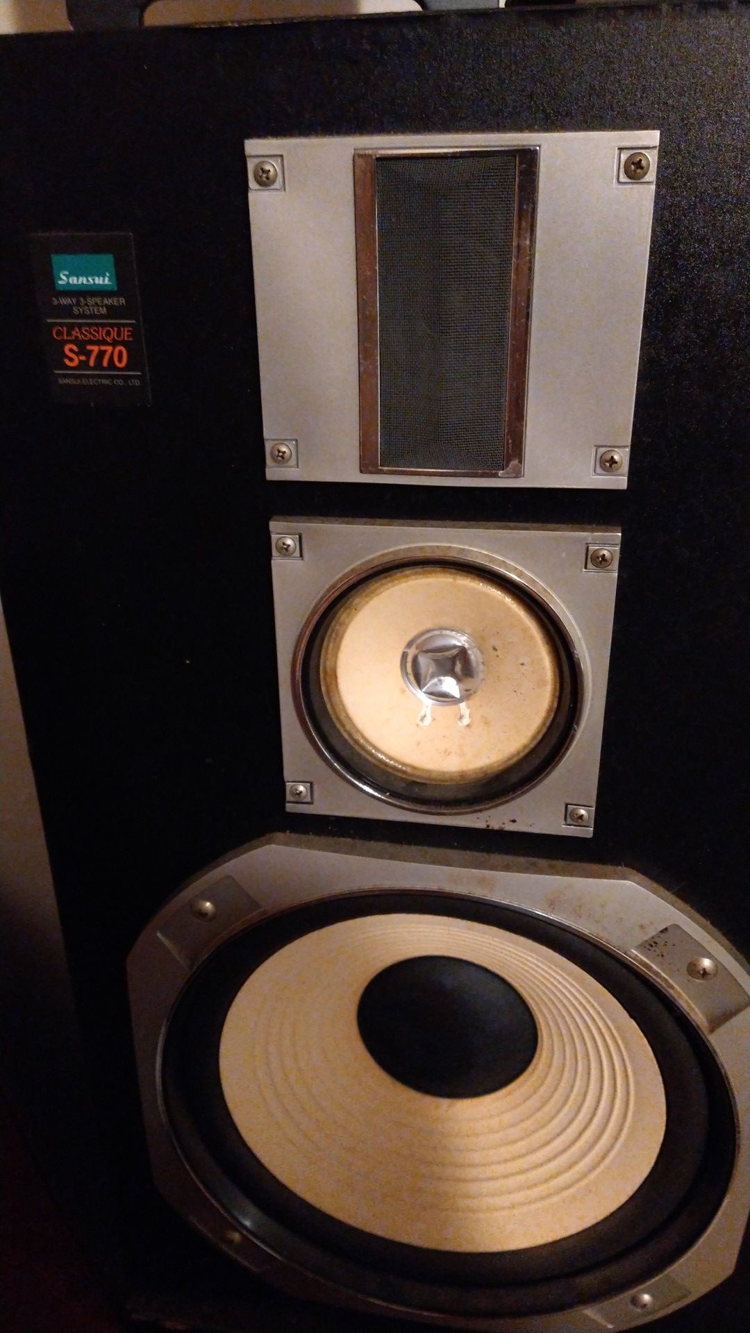 Sansui and acoustic response speakers vintage