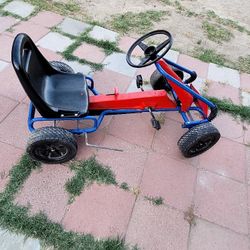 KETTLER RED BLUE PEDAL GO-KART
