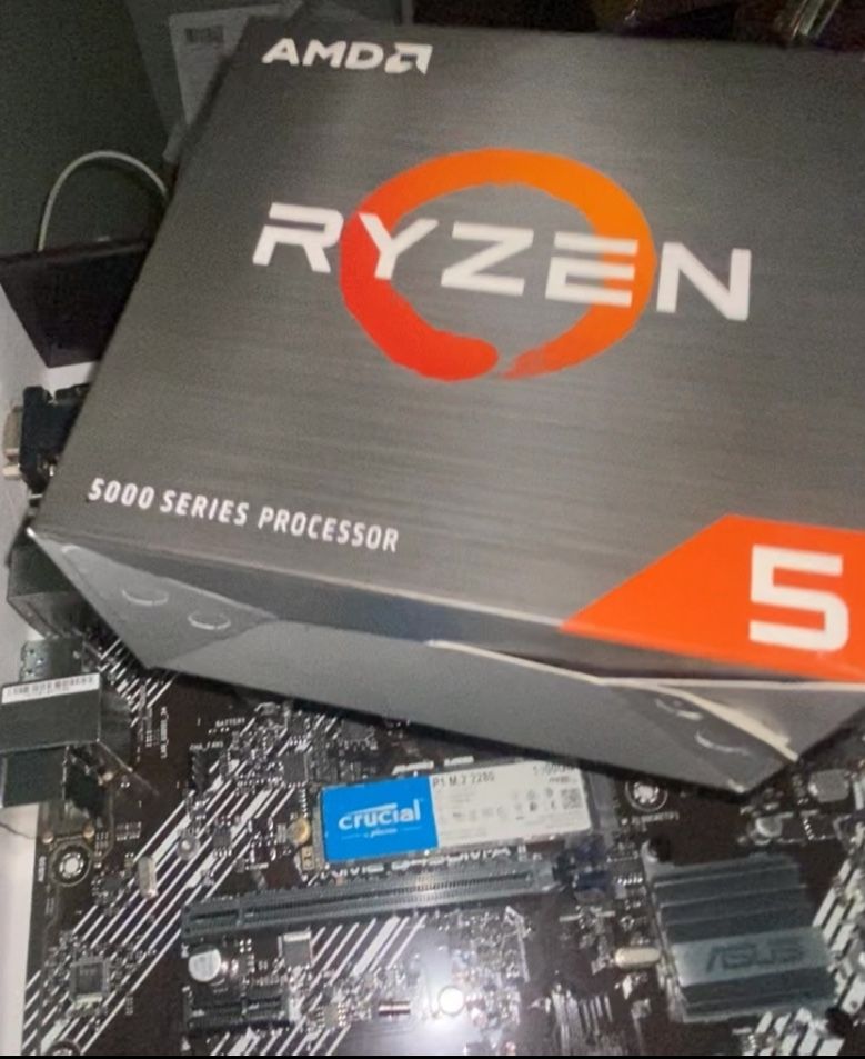 Cpu Motherboard Combo Ryzen 5 5600x Asus B450m-aii 