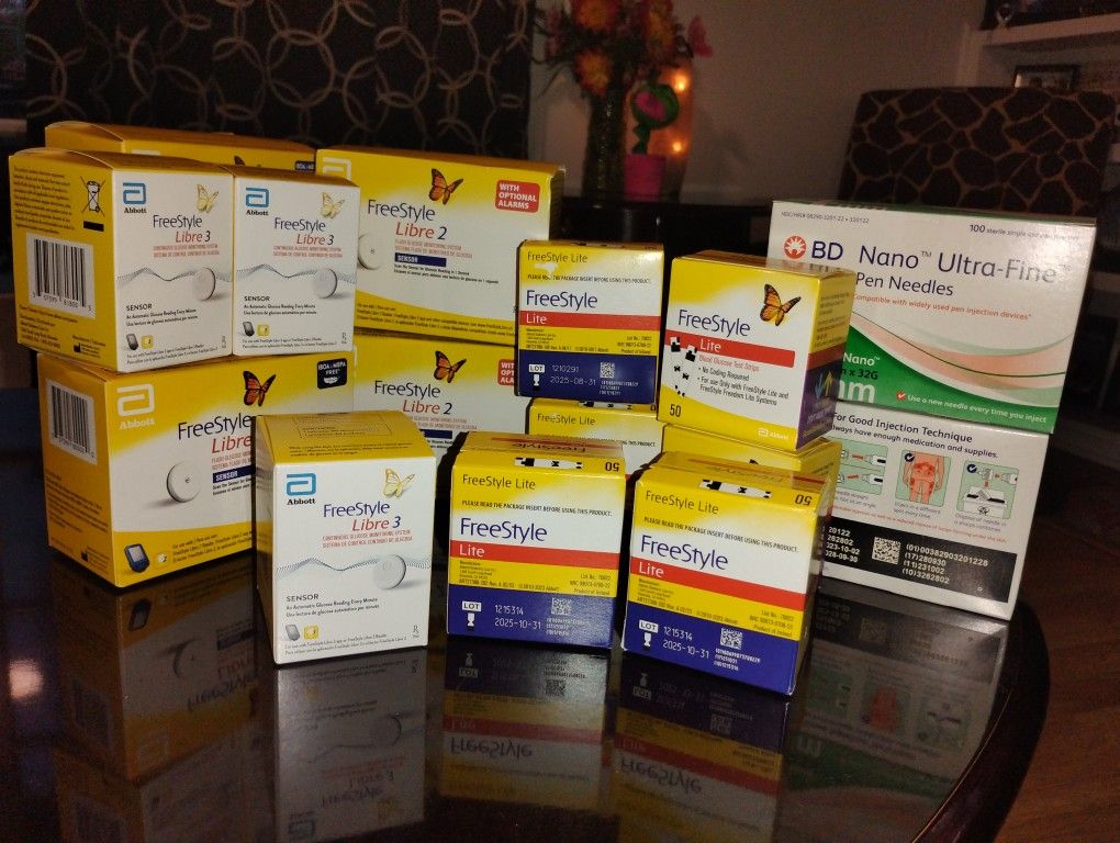Glucose Monitoring Sensors , Pen Needles, Test Strips