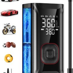 New Tire Inflator Portable Air Compressor, Mini Air Pump for Car Tires