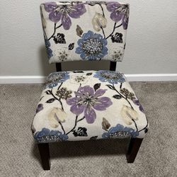 Floral accent chair