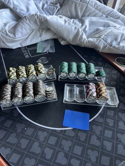 Monte Carlo style poker chip set
