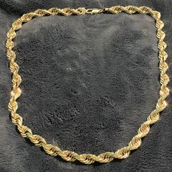 12mm Gold Rope Chain