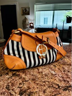 Henri Bendel 1895 Centennial Stripe Flap Shoulder Bag