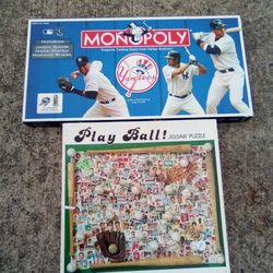 Yankees Monopoly Game +Puzzle