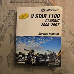 Vstar 1100 factory service manual