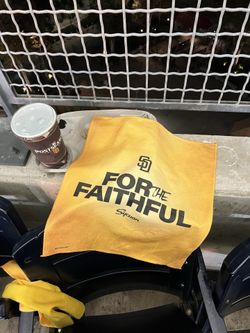 LAST ONE! NEW! 2024 San Diego Padres Postseason Giveaway Rally Towel “For The Faithful” From Game 1 Wild Card Vs Atlanta Braves