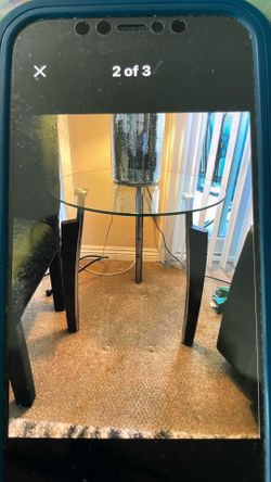 Glass coffee table set