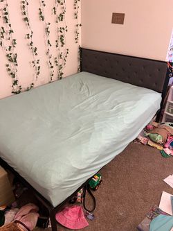 Queen size mattress and frame