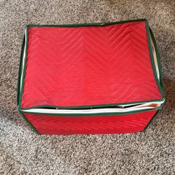 Zippered Christmas Storage Box