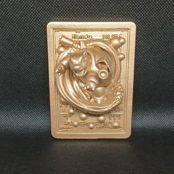 3D Printed Gold Blastoise Wall Art Card