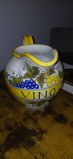Authentic hand crafted artisan vase jar biscott jar