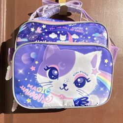 Purple Cat Lunch Box