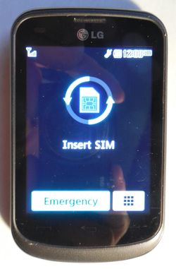 LG TracFone smartphone need SIM card