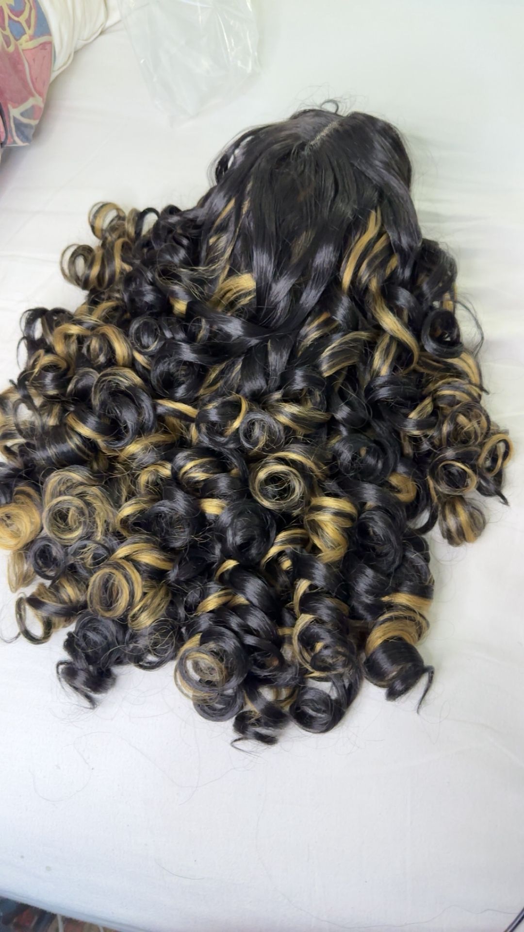 Long Curly Wig Highlight Blonde Lace❤️