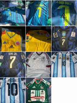 Camisas. Brasil. Argentina. Colombia.