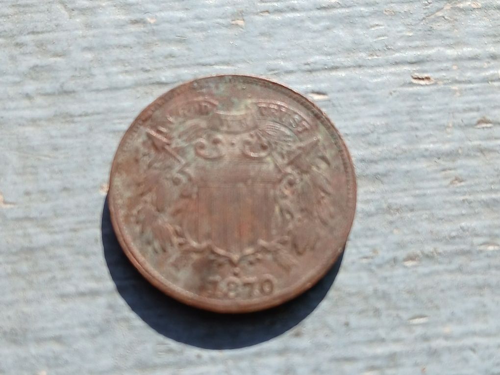 1870 TWO CENTS SHEILD 