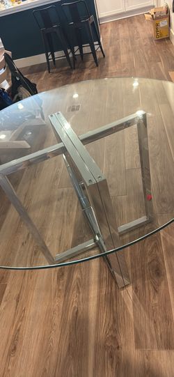 CB2 47inch Glass table