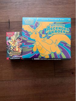 Pokemon Ascended Heroes ETB and booster bundle