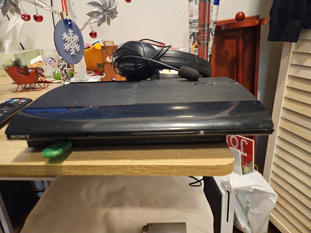 PS3 With Remote And Cords