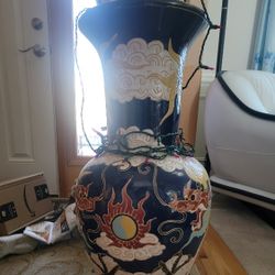 Large Pottery Flower Pot for Home Office Decoration Dining Table Centerpiece

