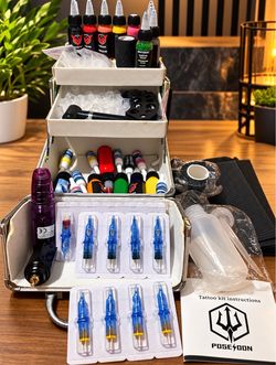 Poseidon Complete Tattoo Kit with Case
