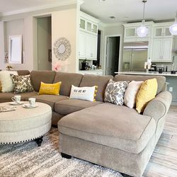 Oversized Cozy family Sectional Sofa