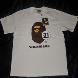 A Bathing Ape T-Shirt, White, Size Small