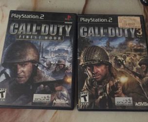 PS2 games call of duty