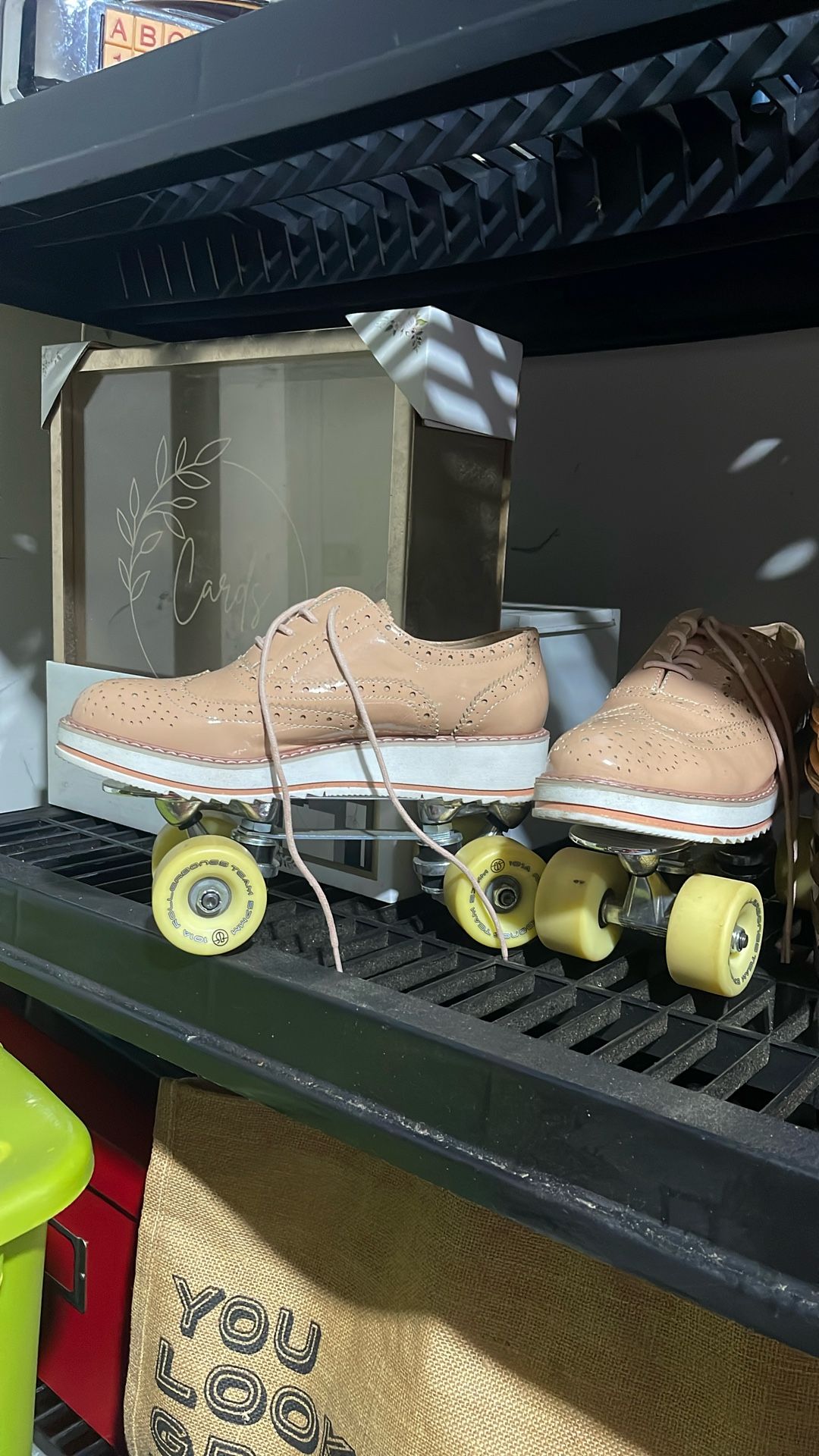 Custom-Made Rollerskates, Ladies Size 8.