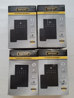 Defiant Touchpad Deadbolt Matte Black