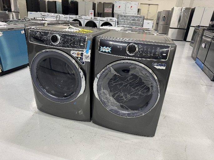 Washer and Dryer NEW Electrolux Graphite Stackable 