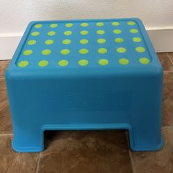 Nice And Clean Blue IKEA BOLMEN Step stool.  220 Lb Capacity 