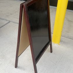 A-Frame Chalkboard Sidewalk Sign – Double Sided