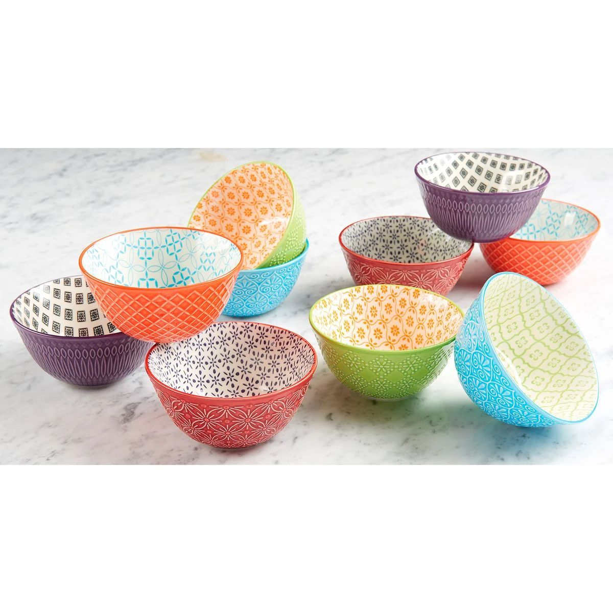 Signature Housewares 10-piece Small Stoneware Bowls