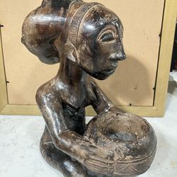 Very Heavy Stone Woman Statue