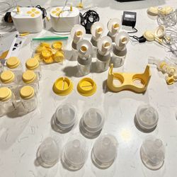 2 Medellin Breast Pumps & Assorted Acutraments