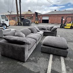 Fabric Modular Sectional, Dark Gray (Delivery Is Available) 