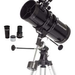 Celestron - PowerSeeker 127EQ Telescope - Manual German Equatorial Telescope for Beginners - Compact
