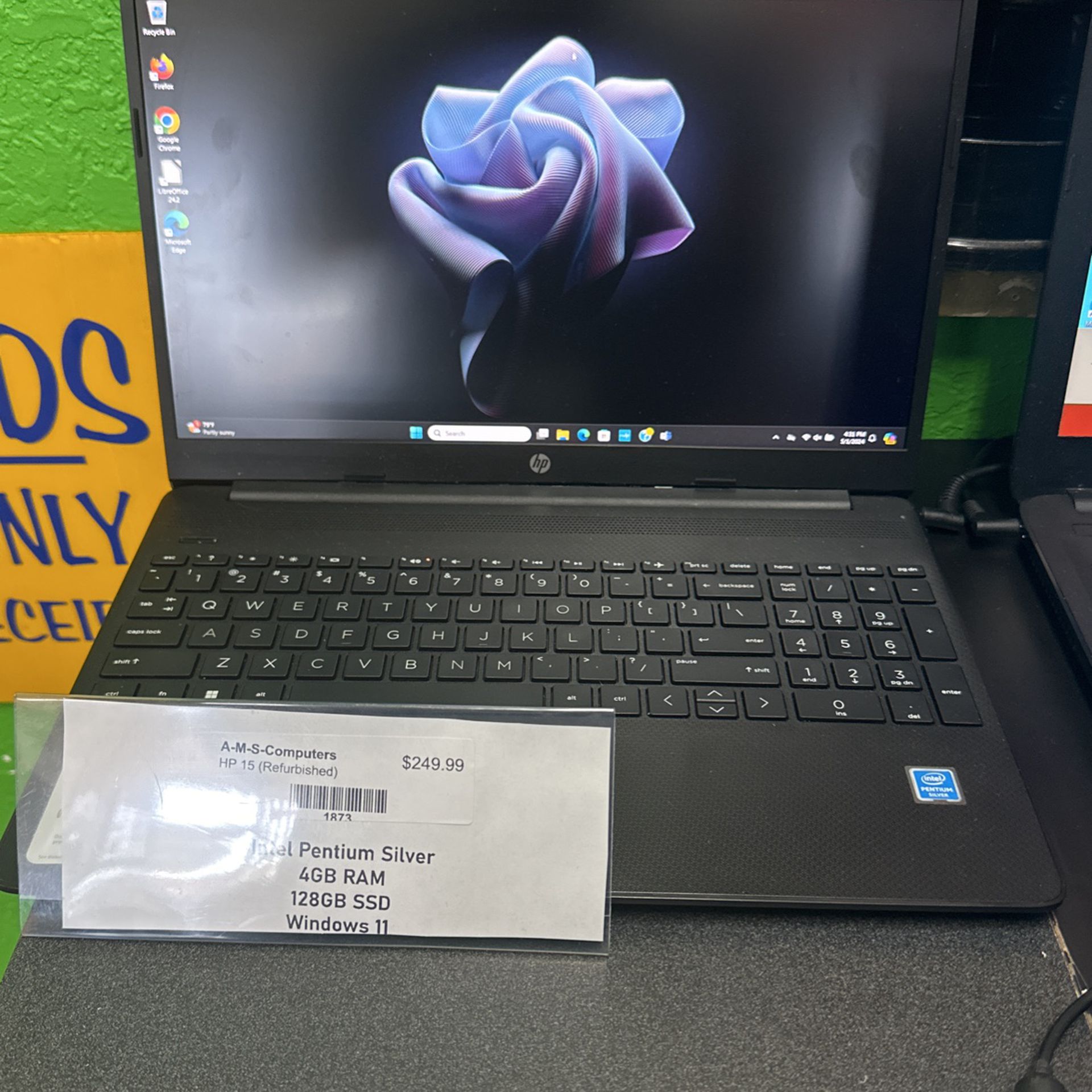 Renewed HP 15” Laptop