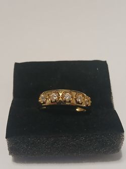 Gold Ring with Stones