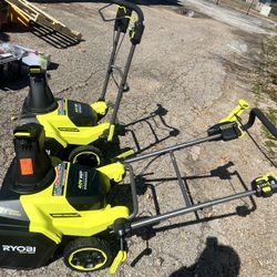 2 Snowblowers 40 V