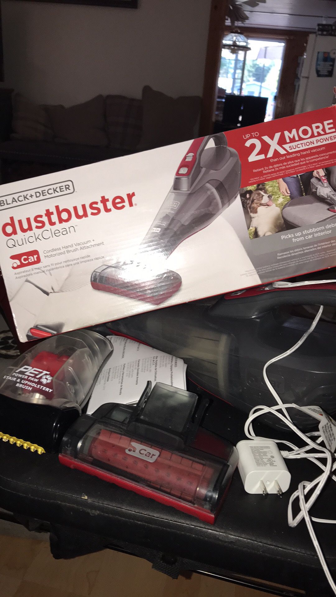 Dustbuster With Attachments Used Once Shampooed Included Rechargeable 