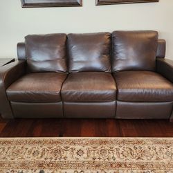 Natuzzi Brown Italian Real Leather
Sofa Couch