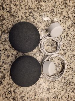 2 Google Home Mini W/original Cords