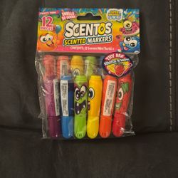New Scentos 12 Pieces Scented Smelly Markers Pens