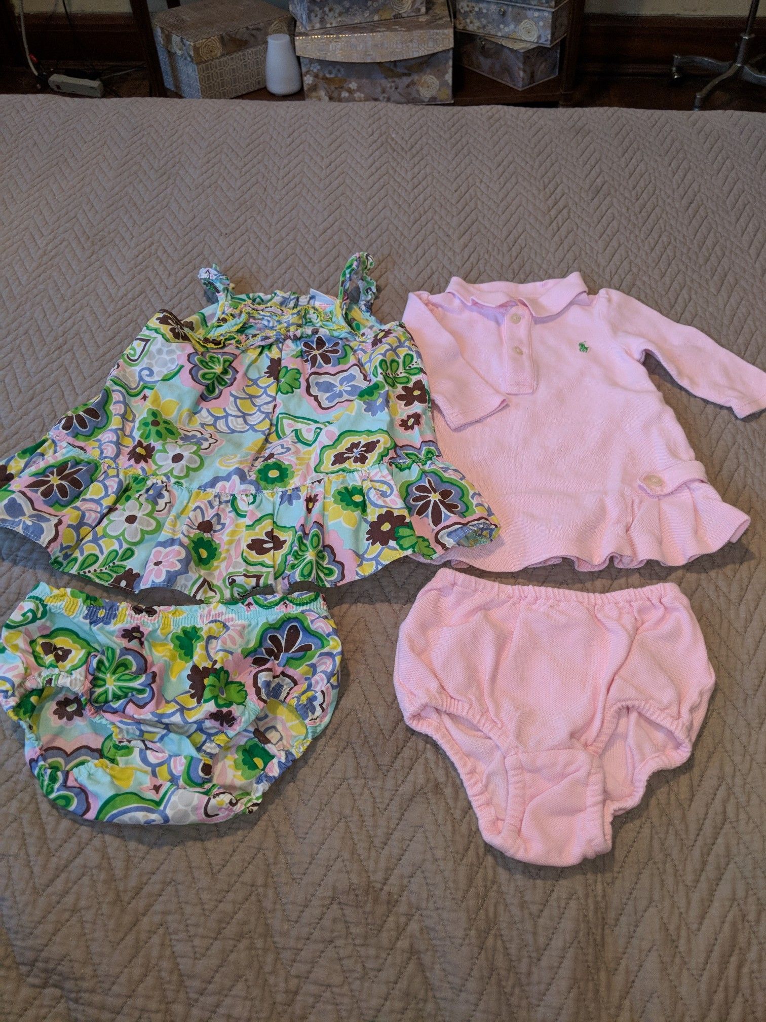 Two dresses one Ralph Lauren 6 mo e113